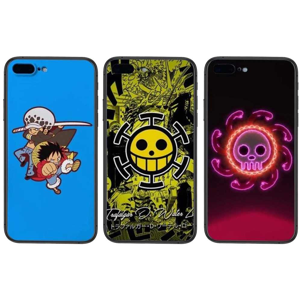 Флаг правообразный Trafalgar One Piece для Samsung Galaxy A72 A725F A71 A70 4G 5G A50 A40 A30 A20 A10S A02 Black Hoesjes Art |