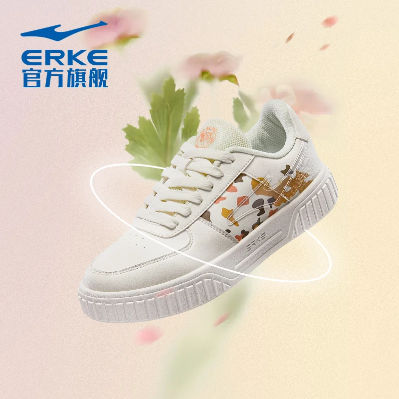 Hongxing Erke women's shoes board shoes breathable 2022 summer new small white shoes thick soled leisure sports shoes