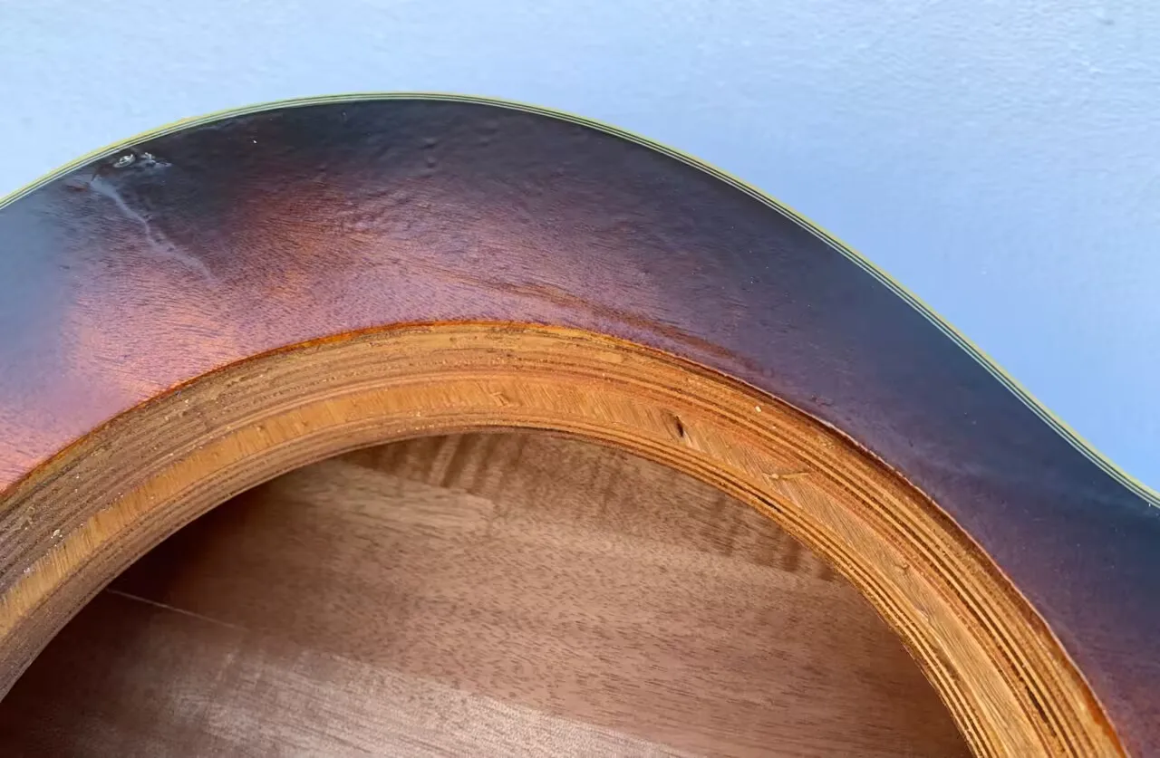 DIY Custom 6-струнный Добро-резонатор гитарная часть гитара без фурнитуры на складе