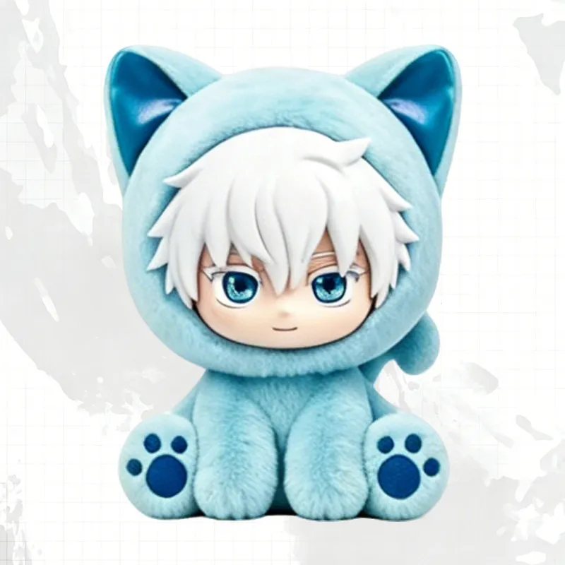 Фото В наличии: Оригинальный коллекционный брелок-подвеска EAKI Jujutsu Kaisen Cat Sitting Party Series (серия Blind Box) — аниме-мерч, игрушка, подарок №4