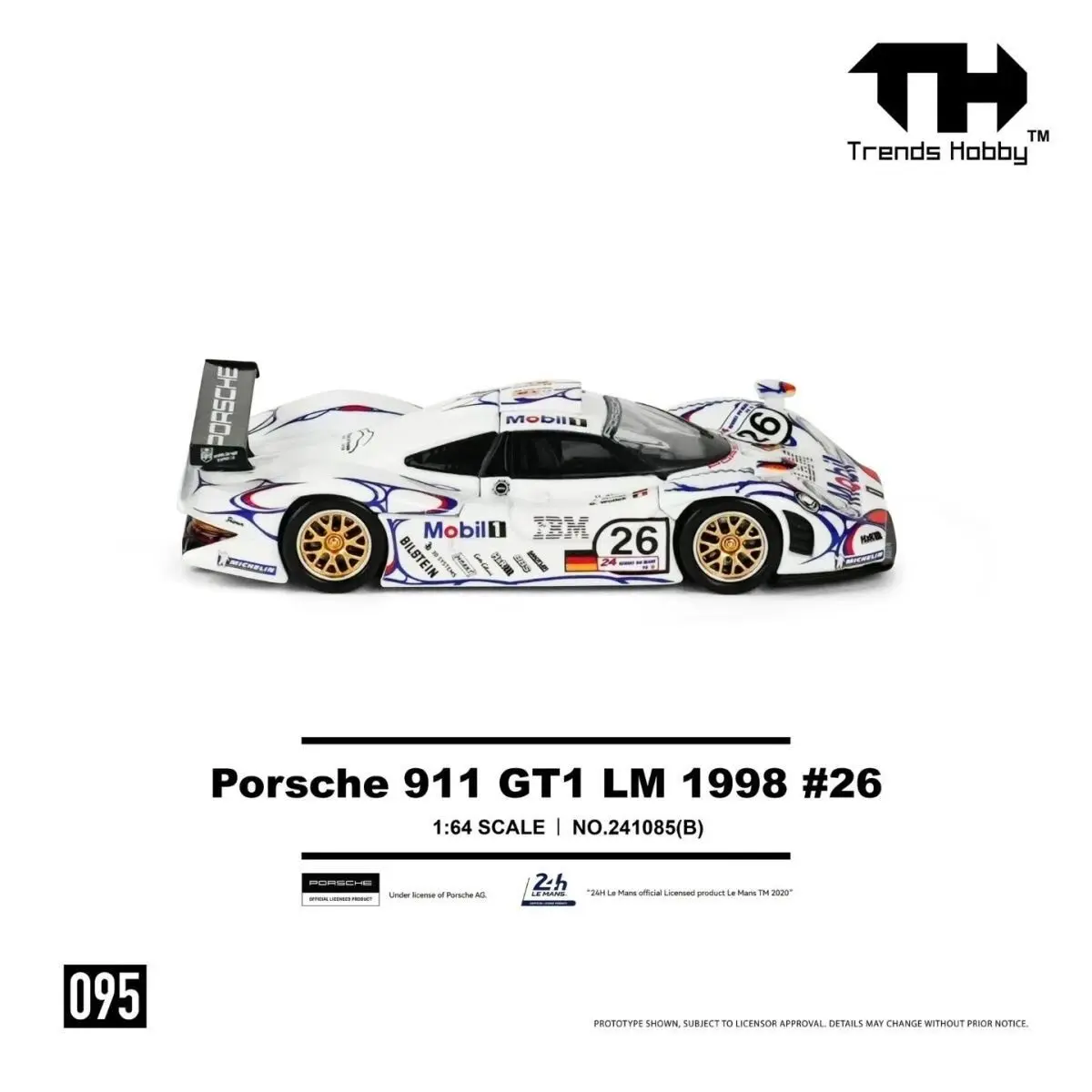 В наличии: Коллекционная модель автомобиля TH Trends Hobby GT1 LM1998 Le Mans 24 Championship, масштаб 1:64, литая под давлением, из сплава, для взрослых. (art.: 3920d83240aff) - 3920d83240aff