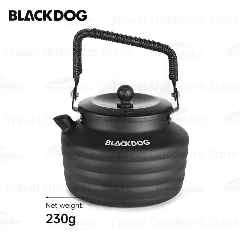 

Naturehike BLACKDOG 1.3L Black Frosted Kettle Portable 230g Travel Kettle Tea Coffee Picnic Teapot Camping Stove Water Teapot