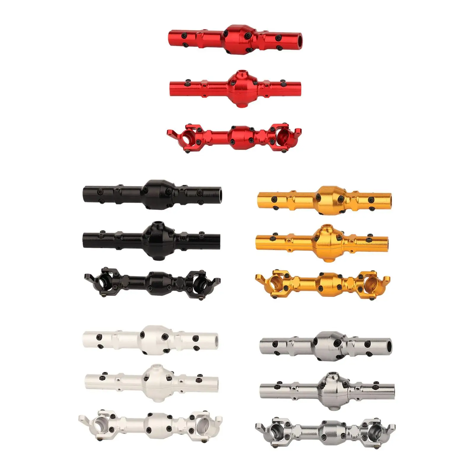 

Aluminum Alloy RC Front Middle Rear Axle Set Bridge Axle for MN D98 1/12 Truck Buggy DIY Accessories Replacement