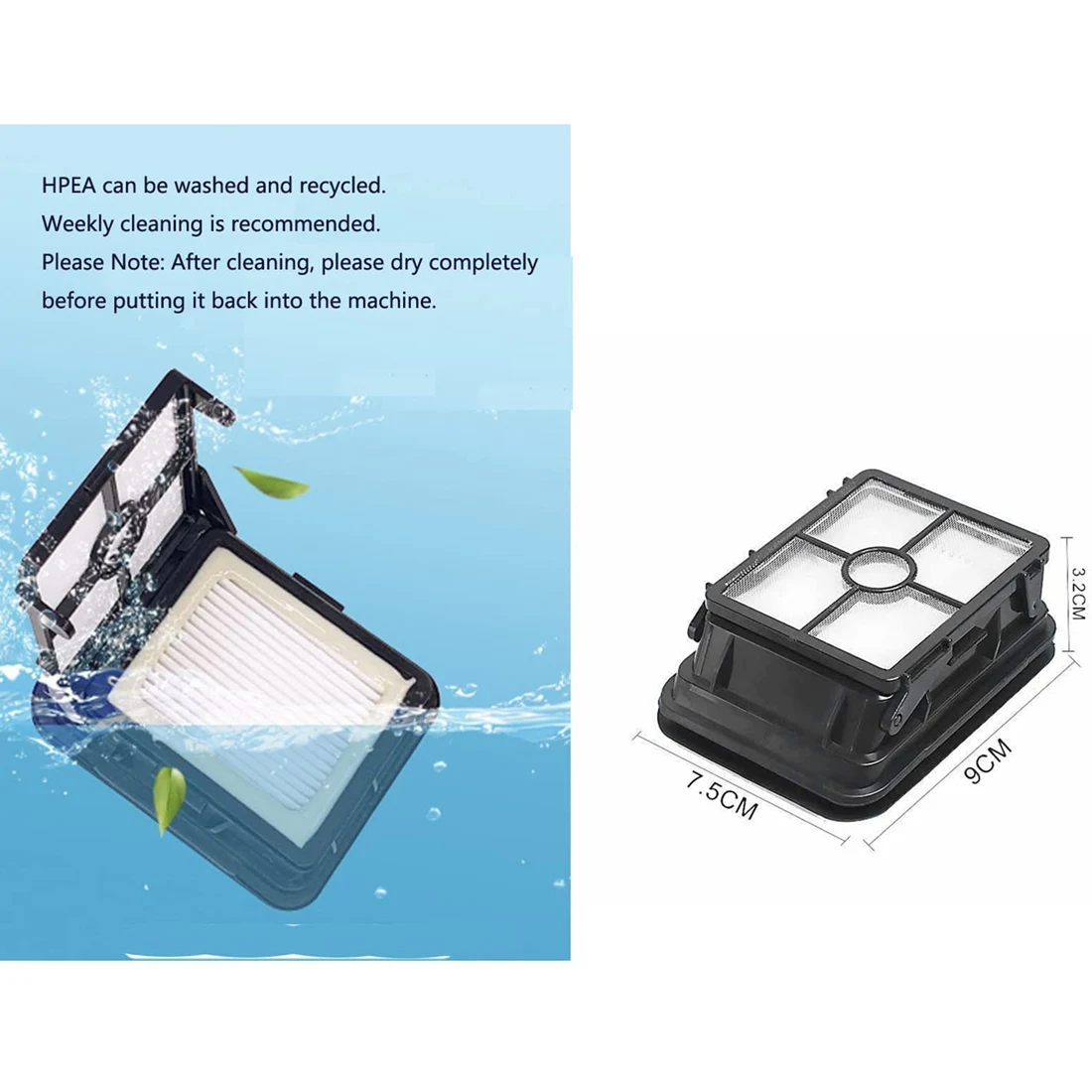 Сменный фильтр для Bissell Crosswave 3-в-1 1866F моющийся 17132 2225N 2582N 1785 17852 17853
