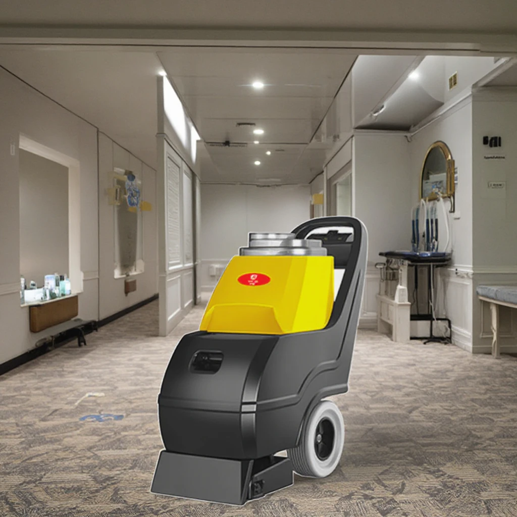 Фото Электрическая поломоечная машина CleanHorse CT300 для коммерческого использования в отелях, для уборки ковров, для генеральной уборки №2