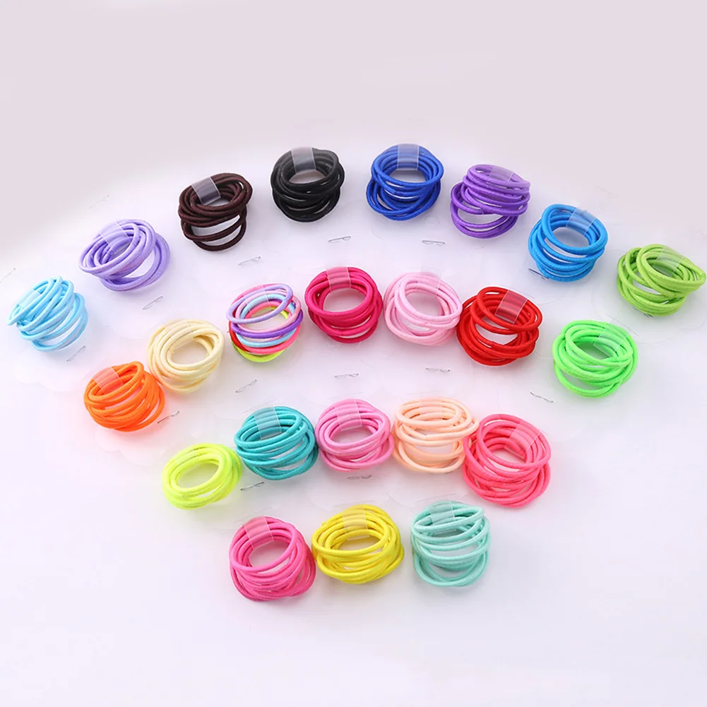 

10pcs/Set Candy Color Elastic Hair Bands Girls Rubber Bands Baby Small Ponytail Holder Scrunchies Hair ties Hair Accessories