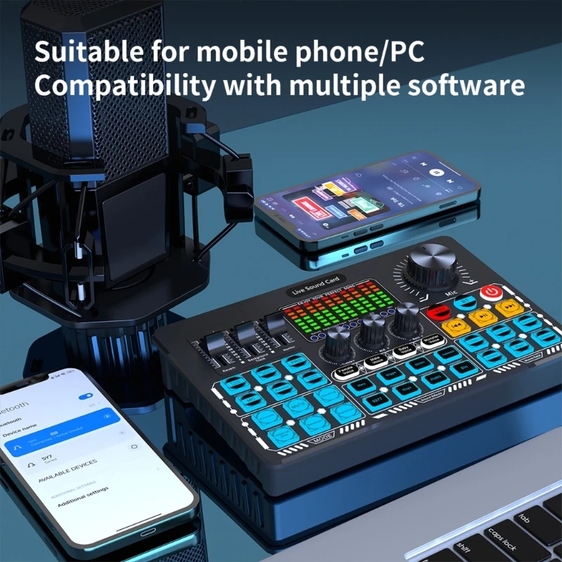 R91A Простая в использовании звуковая плата Live Sound Card с расширенной обработкой