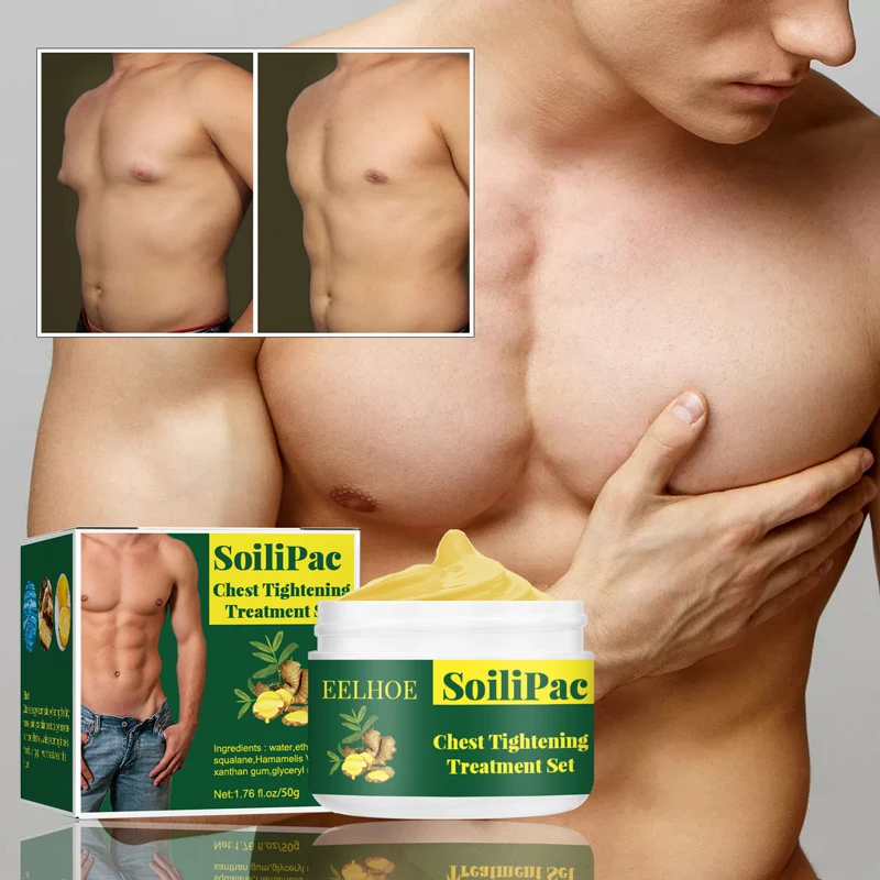 

Natural Ginger Breast Firming Massage Cream Fat Burn Remove Strengthen Pectoral Muscles Shrink Chest Gynecomastia Tighten Cream