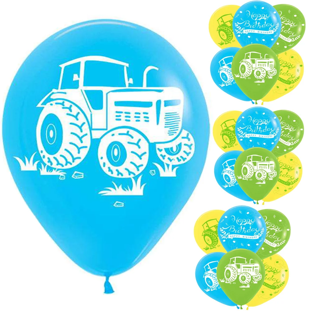 

15Pcs/Set 12 Inch Tractor Latex Balloons Be Used for Farm Theme Kids Birthday Baby Shower Party Favors Indoor Outdoor Decoration