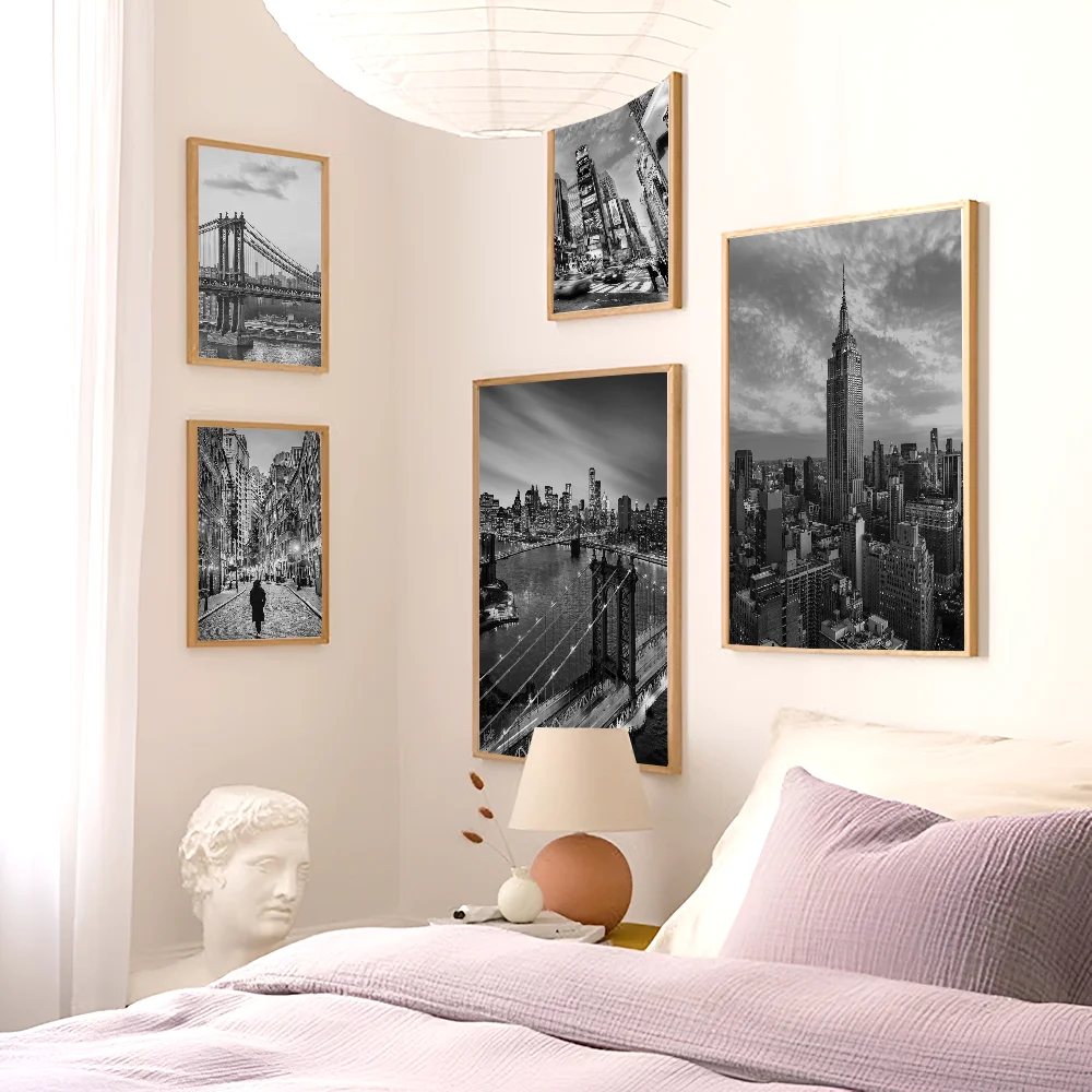 Классические постеры с фильмами Нью-Йорка винтажные наклейки для декора комнаты