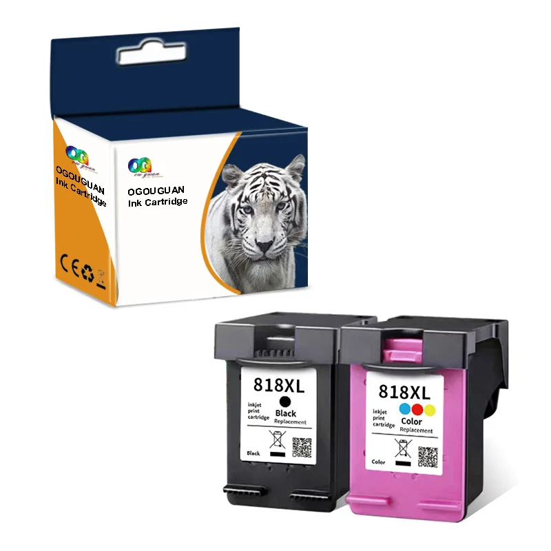 Восстановленный цветной струйный картридж 818XL 818 XL для принтера HP Deskjet f4288 d2568 d1668