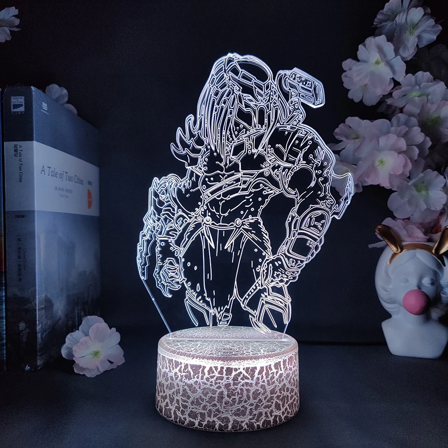 

Apex Battle Armor Figurine Lamp LED 7 Color Changing Gaming Room Setup Decoration RGB Flashing Desk Light Gamers Christmas Gift