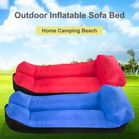 camping inflatable sofa foldable ultralight lazy sleeping bag waterproof adult air bed foldable beach lounger outdoor furniture