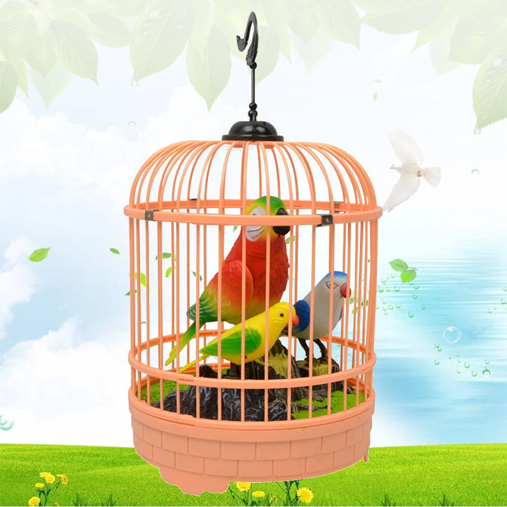 

Bird Toy Cage Parrot Chirping Singing Toys Asimulatedelectric Birdcage Cat Sound Electronic Record Kids Whistling Statue