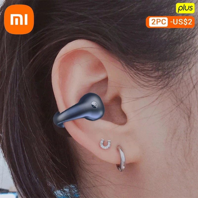 

Xiaomi Earring Wireless Bluetooth1:1 For Ambie Sound Earcuffs Ear Bone Conduction Earphones Auriculares Headset TWS Sport Earbu