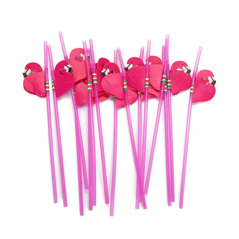 

25/50 шт., тропические трубочки для напитков в виде фламинго, ананаса