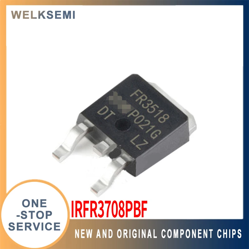 

Транзистор с полевым эффектом IRFR3708PBF DPAK (MOSFET), новый оригинальный подлинный универсальный заказ