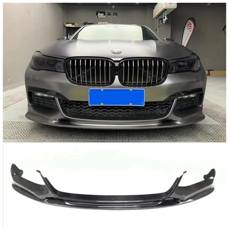 

Real Carbon Fiber Bumper Front Lip Splitter Diffuser Lip For BMW 7 Series G10 G11 M760 730Li 740 2016-2021