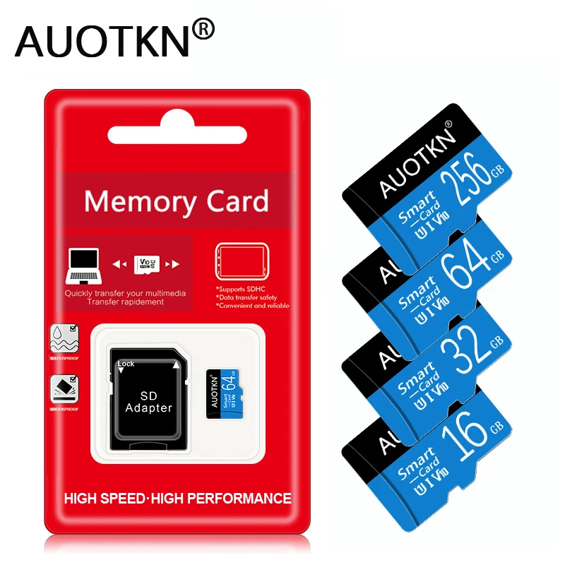 Micro TF SD Card 256GB 128GB 64GB 32GB 16GB 8GB Class 10 Memory Card 256 128 64 32 16 8 GB SD Card Flash TF Card Free Shipping