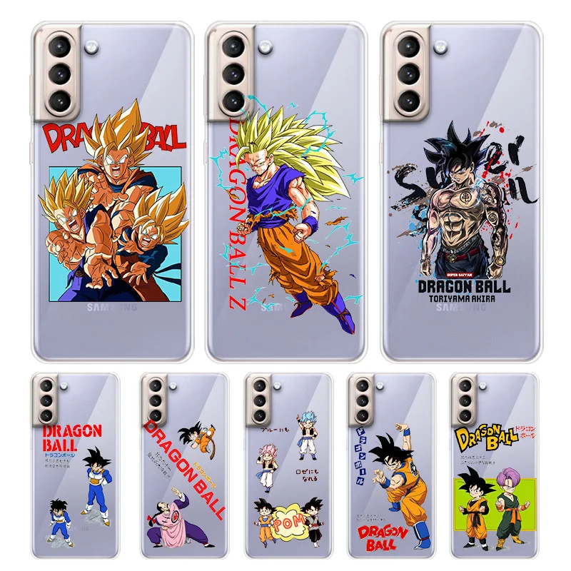 

Anime DBZ Dragon Ball For Samsung Galaxy S22 S21 S20 FE Ultra S10e S10 S9 S8 S7 S6 Edge Plus Transparent Phone Case Capa