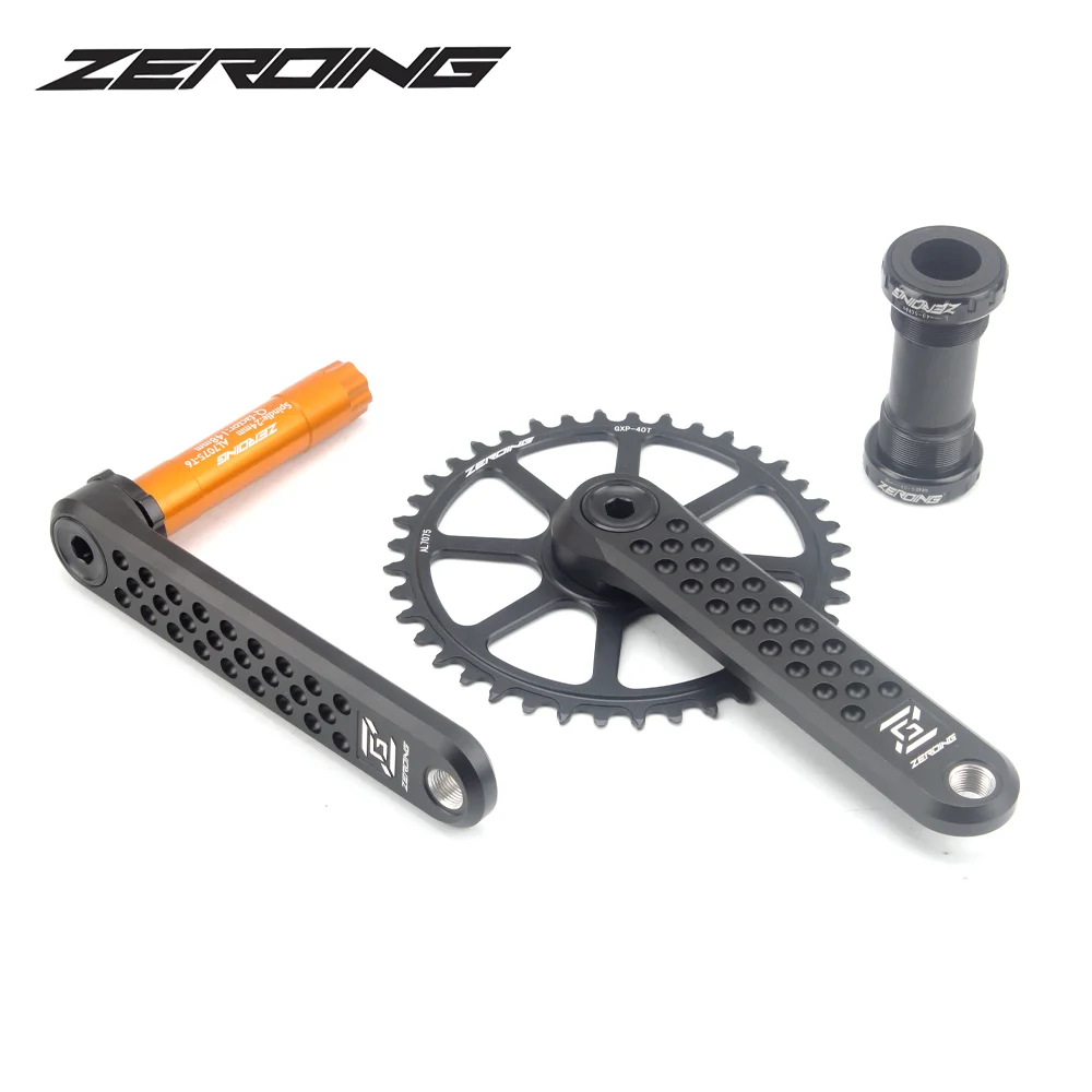 ZEROING шатун для дорожного велосипеда 9/10/11/12 Скорость 7075 вал CNC 175 мм Сверхлегкий