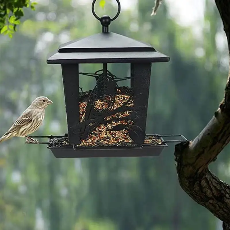 

Кормушка для птиц большой вместимости, многофункциональная металлическая кормушка для попугаев, коктейлей, птиц