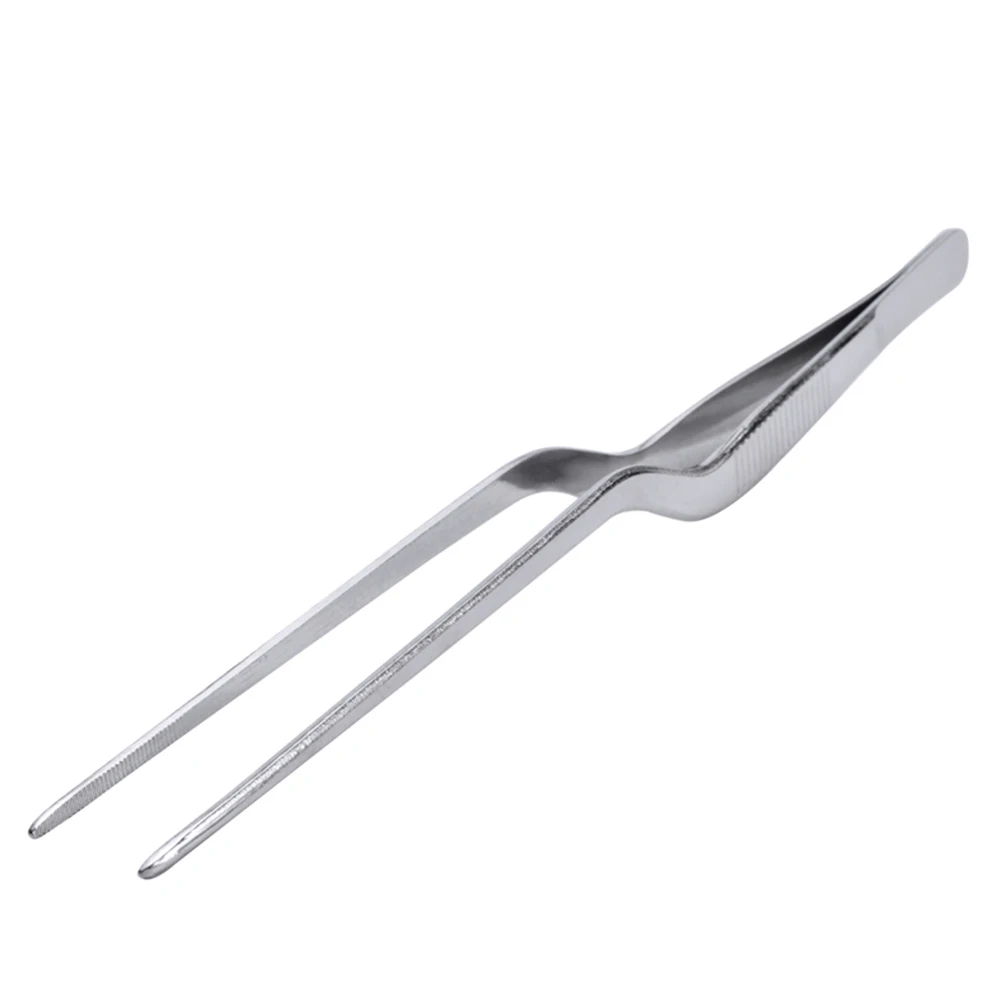 

1Pc Precision Tweezers Industrial Tools Stainless Steel Tongs Curved Straight Tweezer Repair Nipper Tools