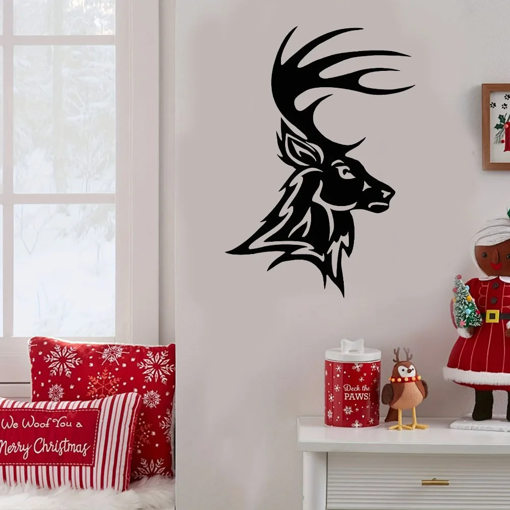 Металлический знак Бак-олень для декора кабины: внутренний орнамент. Стойка