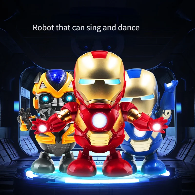 A steel robot that can sing and dance to coax childrens professional robot electric toy robot toy birthday gift toy gift