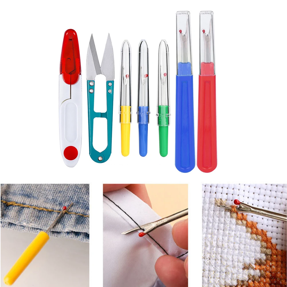 

1set Sewing Seam Ripper Kit Colorful Sewing Stitch Thread Unpicker &Seam Ripper&Thread Cutter Scissor For Sewing Thread Remove