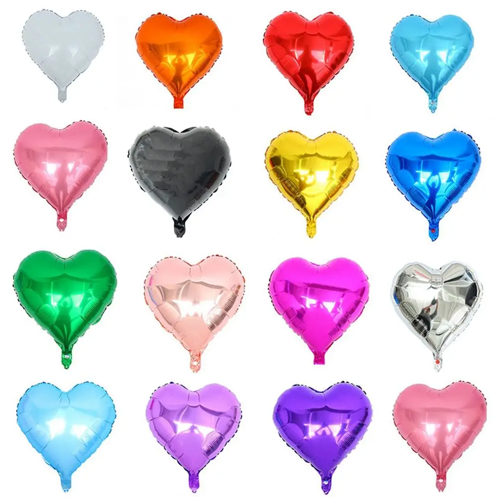 

10pcs Multi Rose Gold Heart Foil Balloons Helium Balloon Birthday Party Decorations Kids Adult Wedding Valentine's Day Ballons
