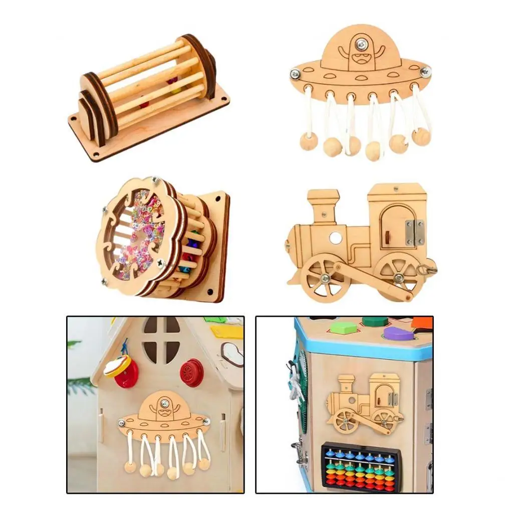 

Montessori Sensory Board Accessories Busy Board DIY Parts Toy Early Learning Educational Toy for Preschool Girls Boy Toddlers