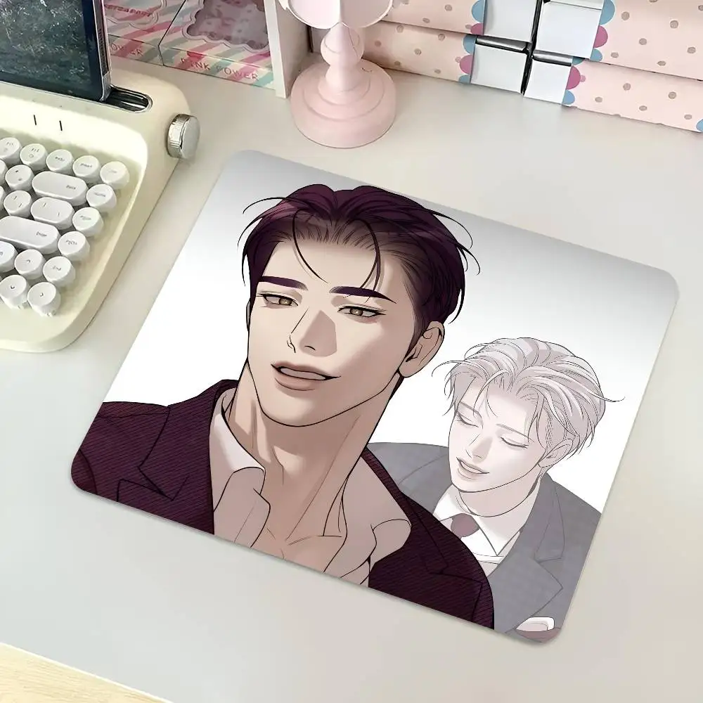 Фото Коврик для мыши Anime Dooshik And Jooha, небольшой коврик для мыши с замком LockEdge для геймеров, коврик для компьютерного стола, прямоугольный, противоскользящий, резиновый №1