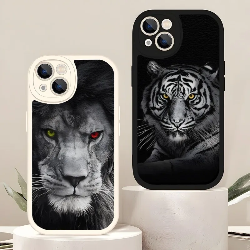 Кожаный чехол для телефона Animal Lion Wolf Tiger Eagle Iphone 14 Pro 11 13 12 Mini X Xr Xs Max 7 8 Puls Se 2020