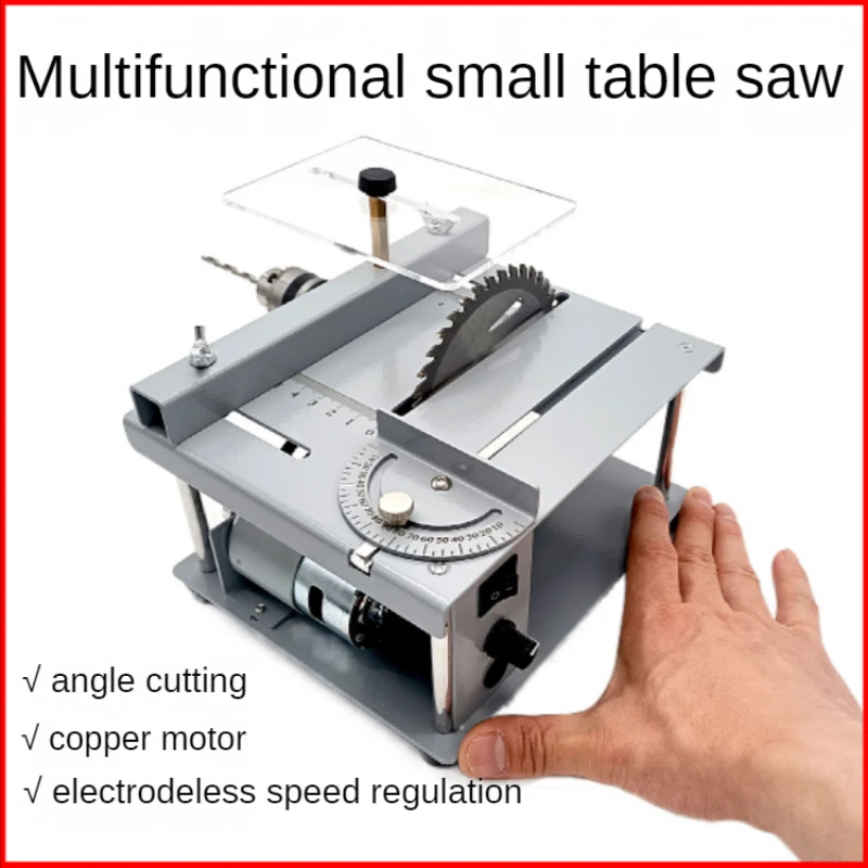 

Small Multifunctional Miniature Table Saw Drama DIY Model Precision Chainsaw Mini Metal Small Household Cutting Machine