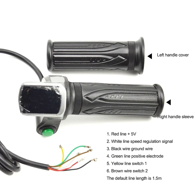 Электрический велосипедный скутер ручка дроссельной заслонки ЖК-дисплей с