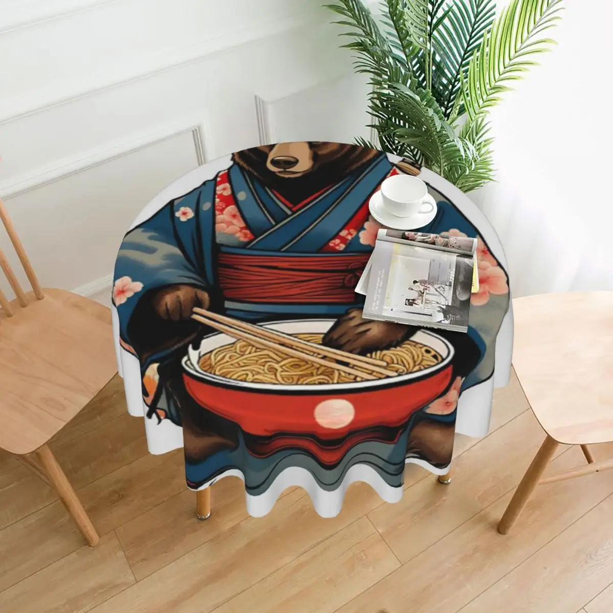 

Скатерть из японского кимоно, диаметр 60 дюймов, 152 см