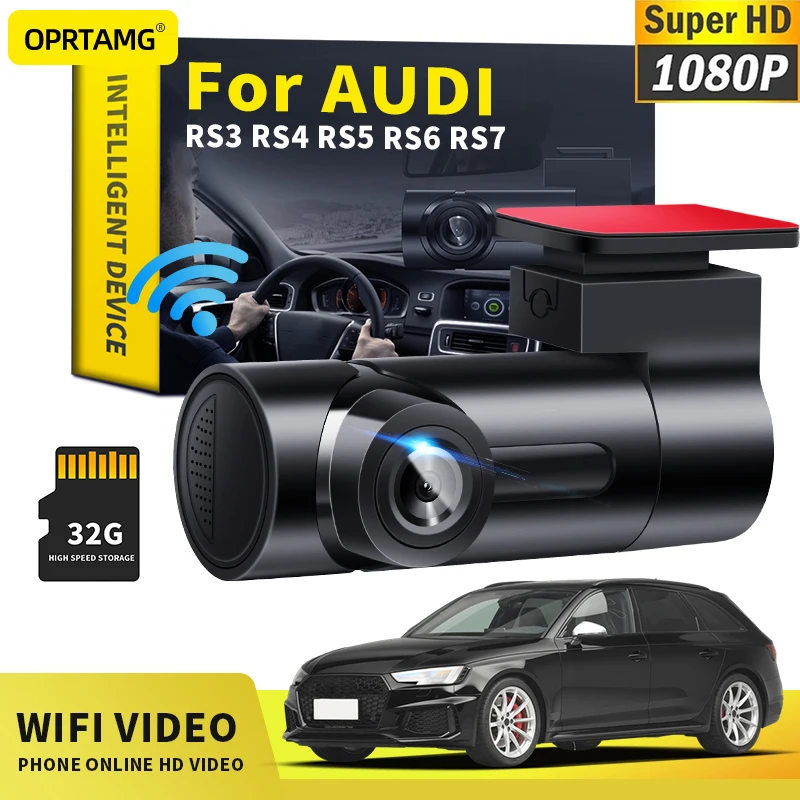 

Автомобильный видеорегистратор OPRTAMG MSC 1080P HD камера WiFi видеорегистратор для Audi RS3 RS4 RS5 RS6 RS7 автомобильные товары