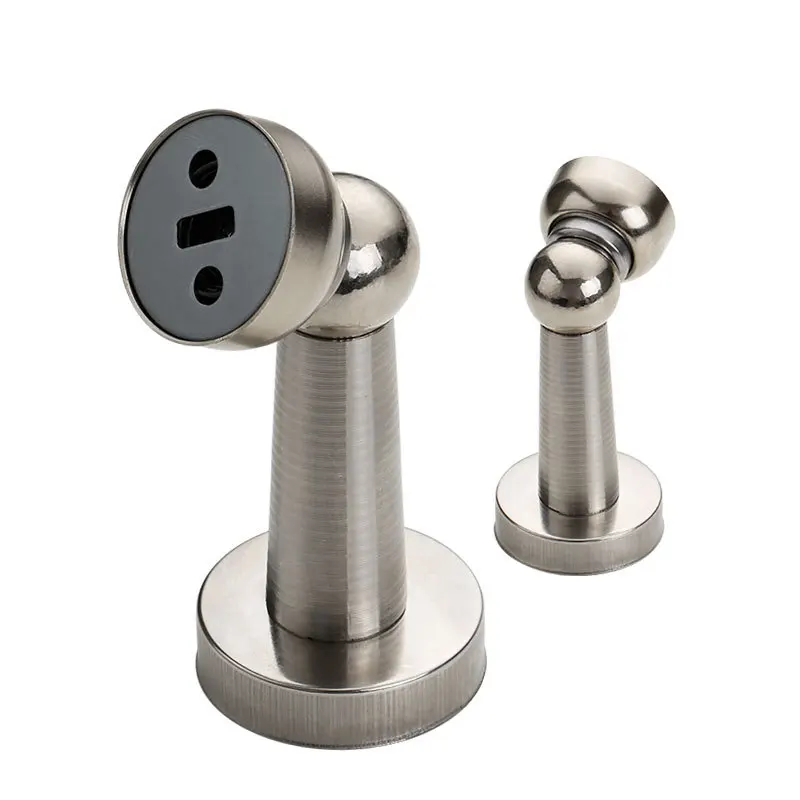 

Brushed Door Magnetic Suction Furniture Hardware Handle 304 Stainless Steel Modern Style Indoor Anti-collision Door Touch