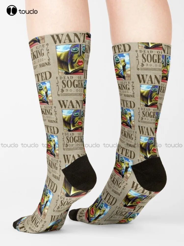 

Usopp 1St Wanted Poster Socks Womens Cotton Socks Comfortable Best Girls Sports Cute Pattern Funny Autumn Best Cartoon Gift Art