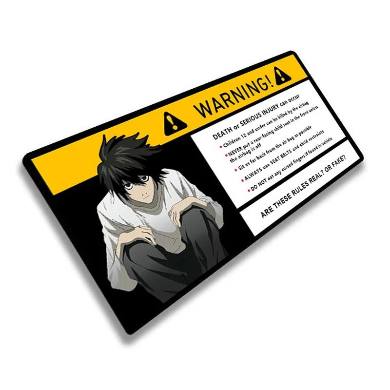 Автомобильная наклейка с риуком из Death Note 15 см x 7 1