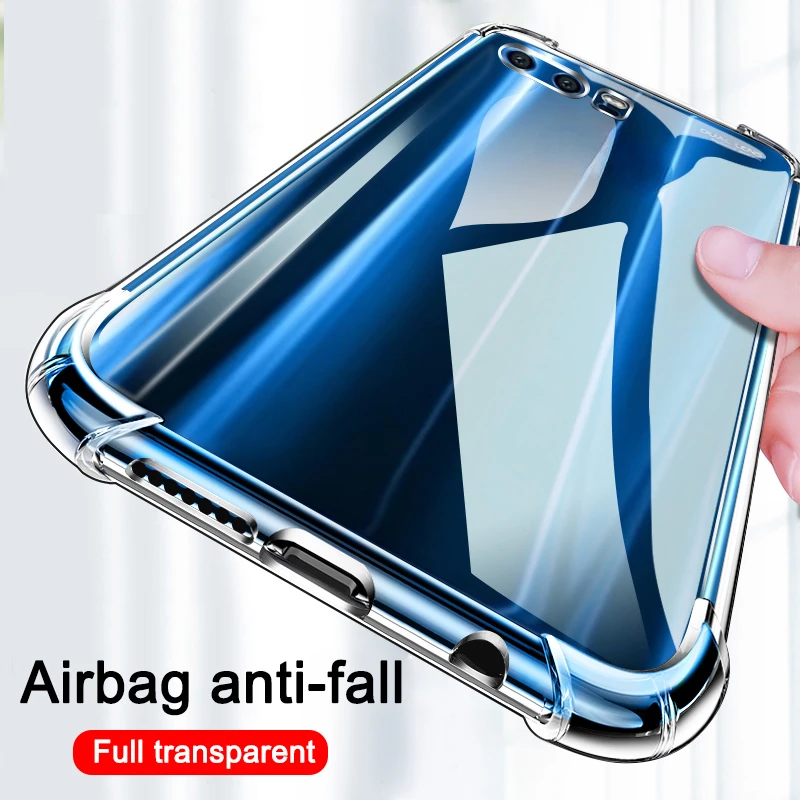 

Transparent Shockproof Silicone For Huawei P20 P40 P30 Lite 9 10 20 30 Pro 9x Silicone Back Cover