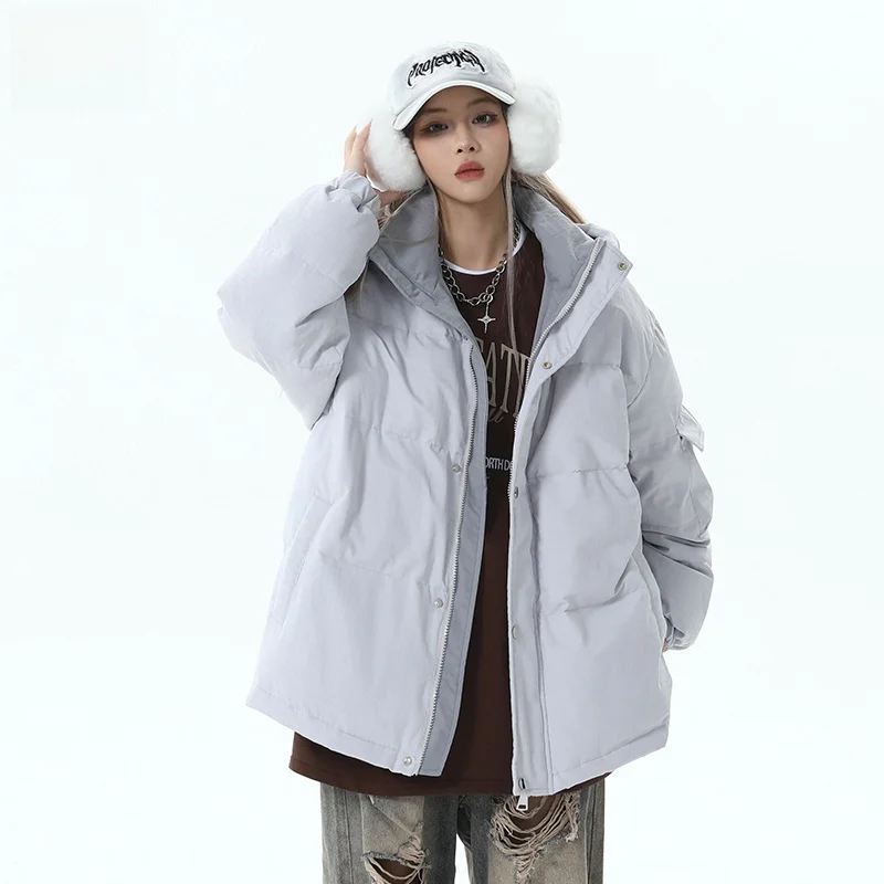 Пуховик Senma мужской и женский одинаковый утолщенный 90-й белый утиный пух