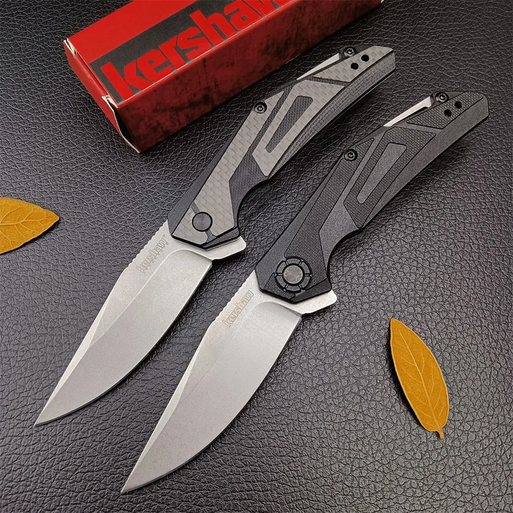 

Kershaw 1370 Folding Knife Camshaft3.14 -inch D2 Blade GFN/carbon Fiber Handle Sharp Self -defense Tactical Outdoor Tool EDC