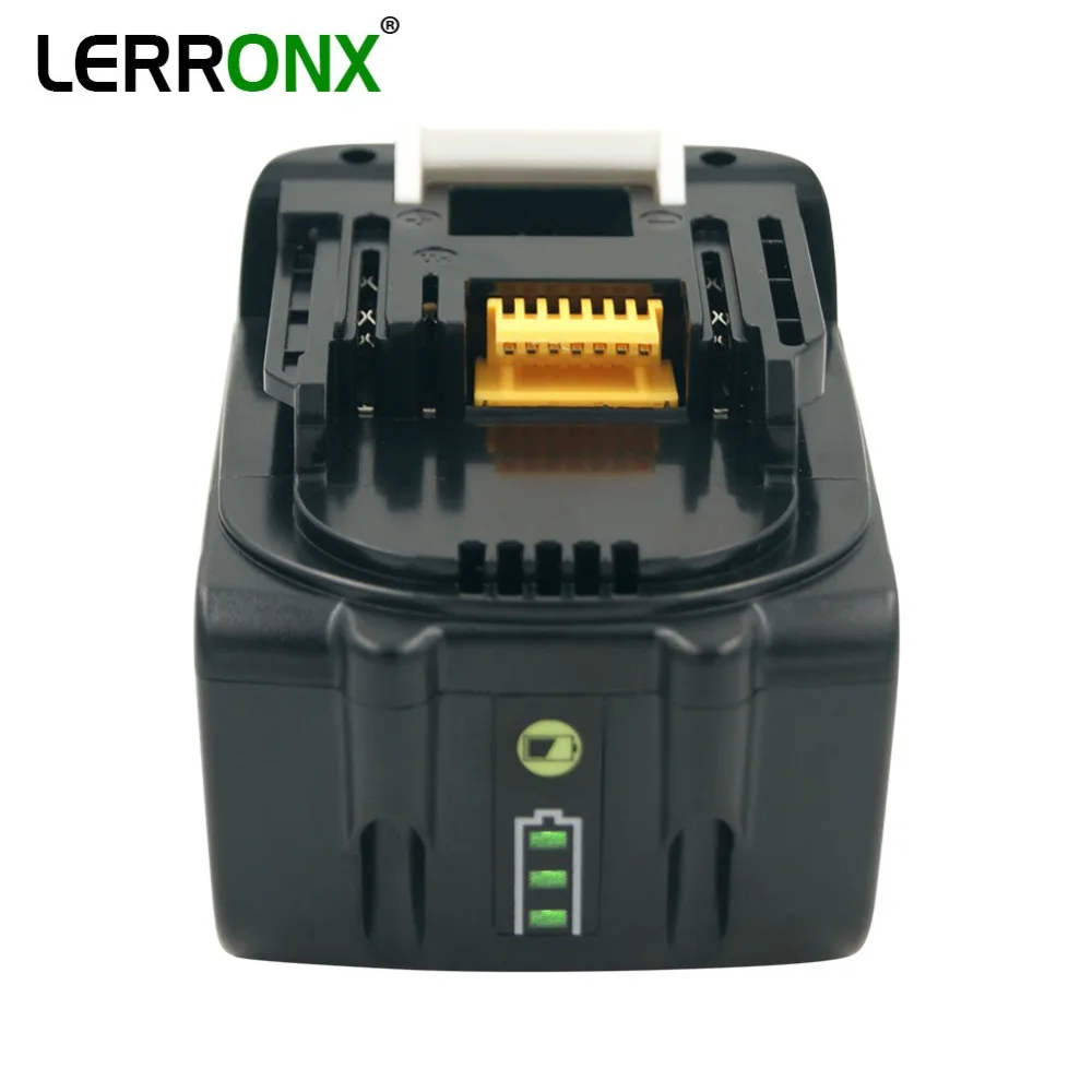 Перезаряжаемый аккумулятор для электроинструментов с индикатором, 4000 мАч, литиевый аккумулятор 14,4 В для аккумуляторов Makita BL1415, BL1430, BL1440, BDF343