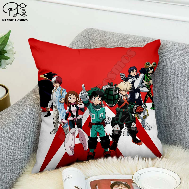 

Anime My Hero 3d printed Academia Pillow Case Polyester Decorative Pillowcases Throw Pillow Cover style-1