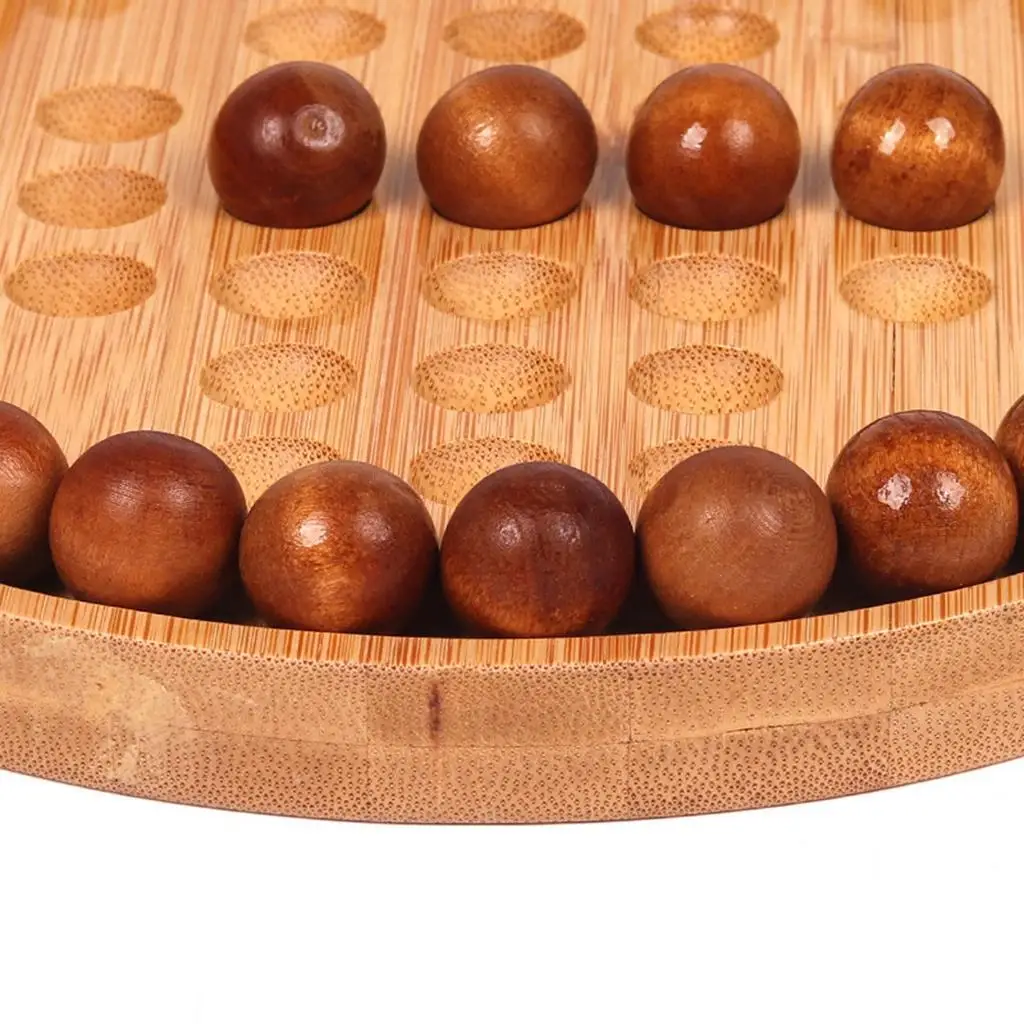 

Деревянная настольная игра солитер Peg, набор из 33 шахматных элементов, гладкая игра-головоломка