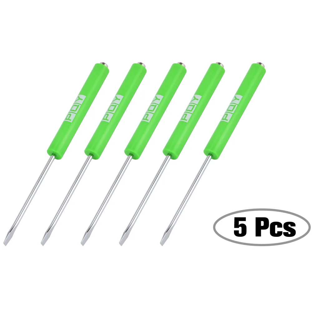 5 шт. мини-топы и карманные зажимы Карманная отвертка сильная Магнитная шлицевая отвертка GJ001-QY