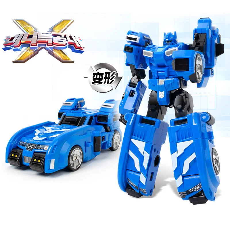 

Anime Mini Force Figrue Transformation Robot X Simulation Car Airplane Deformation Children Toys Boy Gifts Action Figures