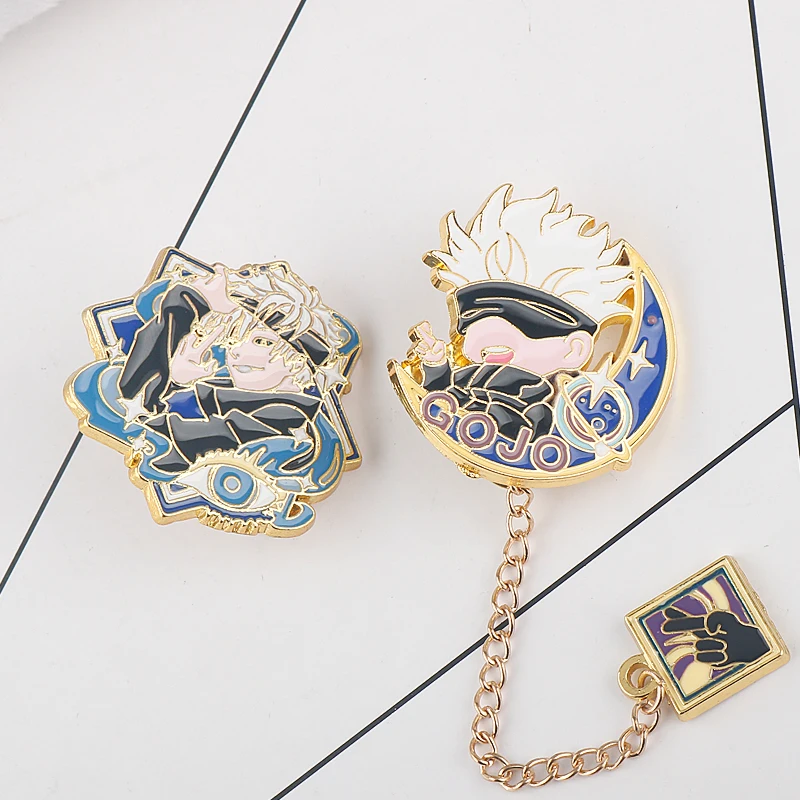 

Jujutsu Kaisen Enamel Pin Japanese Anime Gojo Satoru Backpack Collar Badge Lapel Pin Jewelry Friends Birthday Gifts
